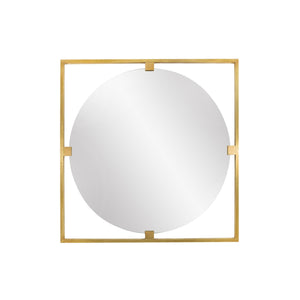Urban round brass mirror - ilbronzetto