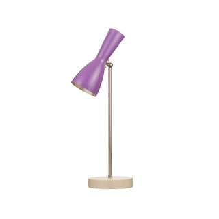 Wormhole pearl violet brass table lamp - ilbronzetto