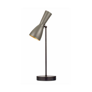 Wormhole tarpaulin grey brass table lamp - ilbronzetto