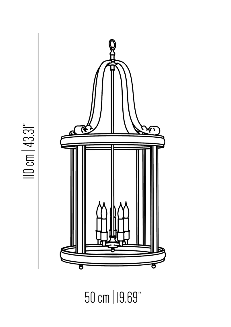 Eden chiocciola hanging lantern