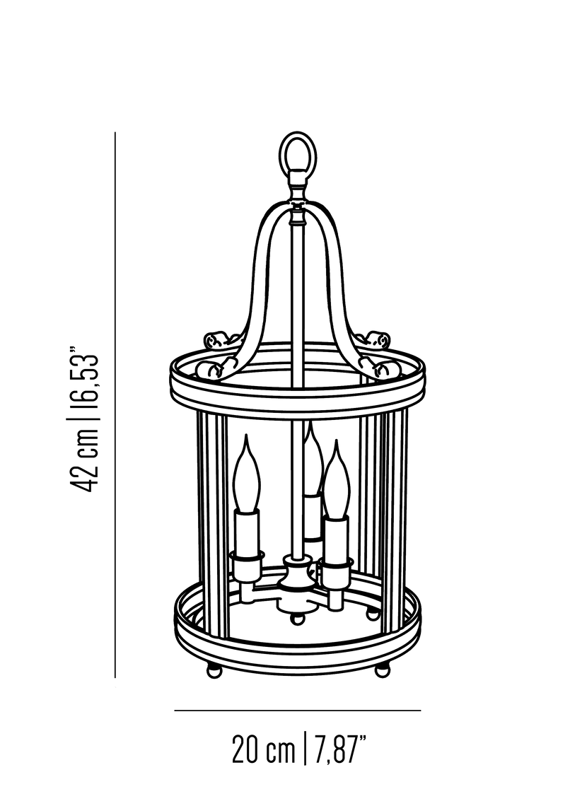 Eden chiocciola hanging lantern