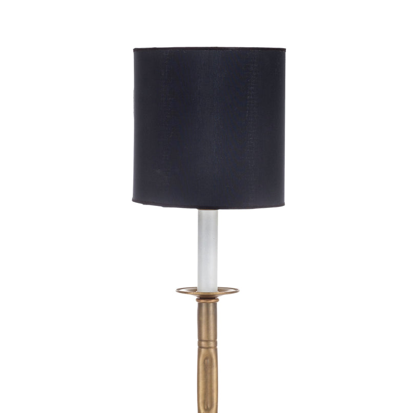 Novecento brass decorated stem table lamp