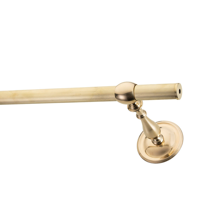 Striped curtain rod