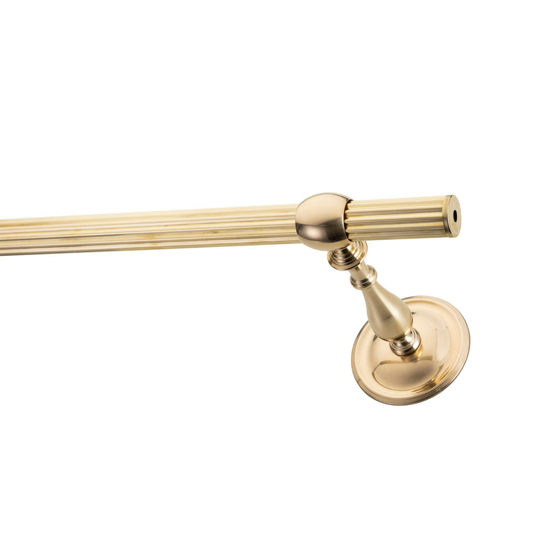 Fluted curtain rod