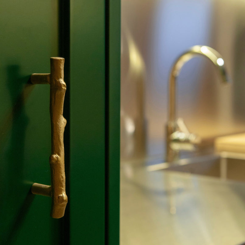 Chalet brass branch knob