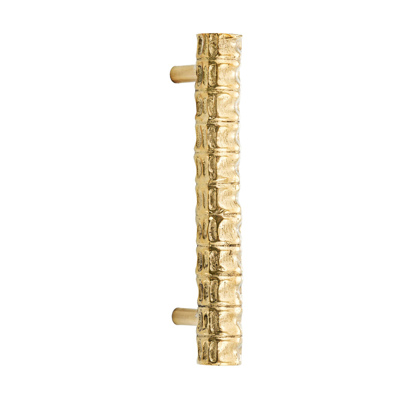 Contemporanea brass large decorated knob