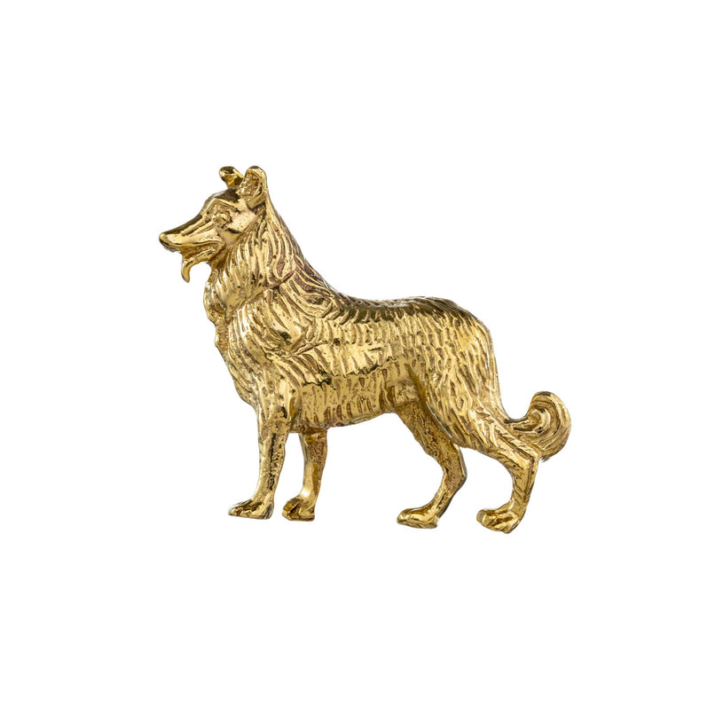Belgian Shepherd brass knob