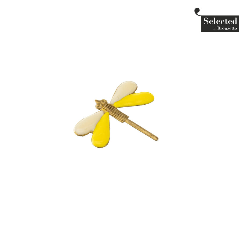 Brass dragonfly brooch by Celeste Generoso