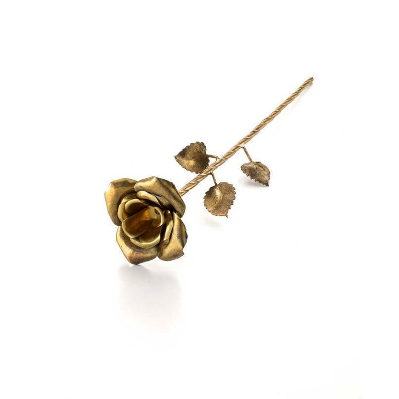 Brass rose