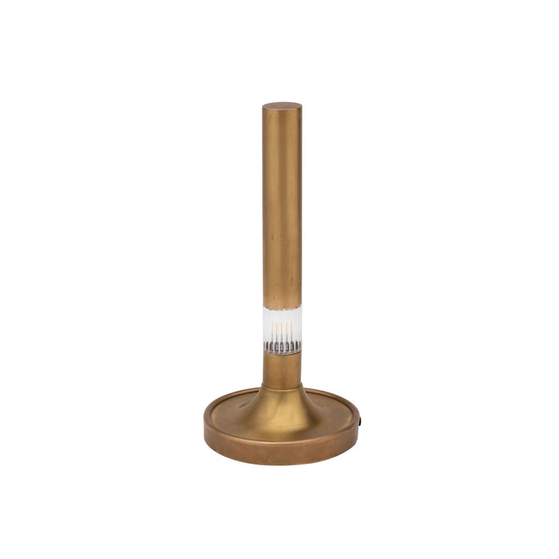 Canneté wireless brass table lamp