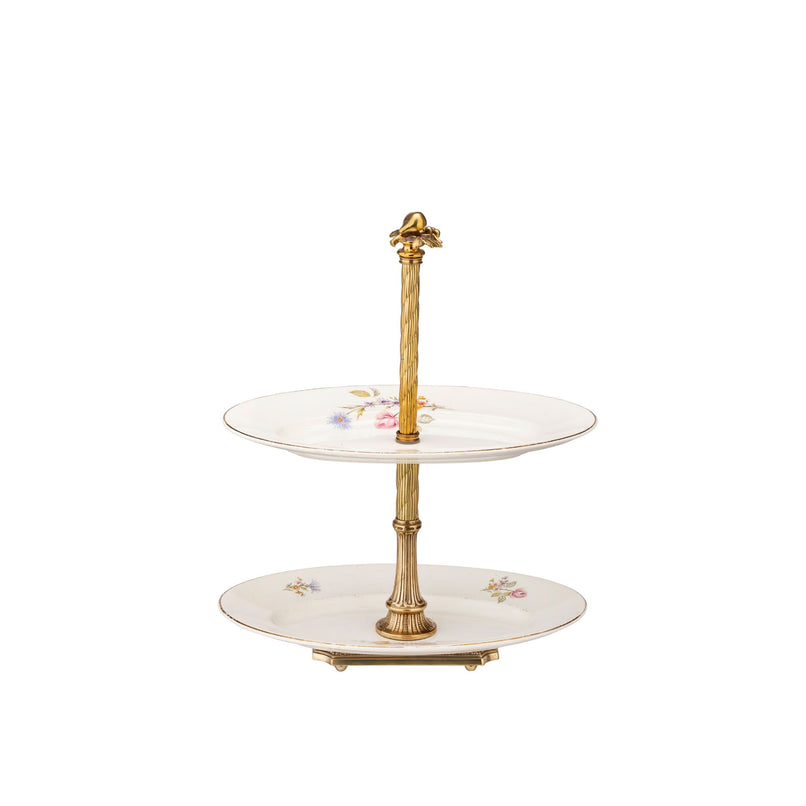 Chicca large cake stand with fruit on top and rectangular base