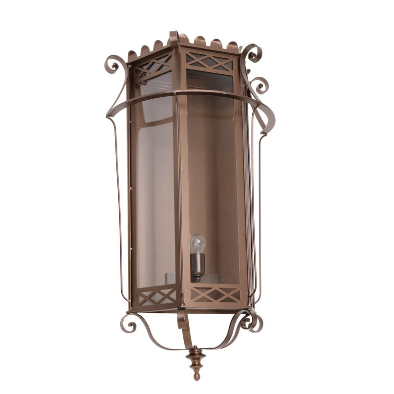 Eden large iron wall light lantern