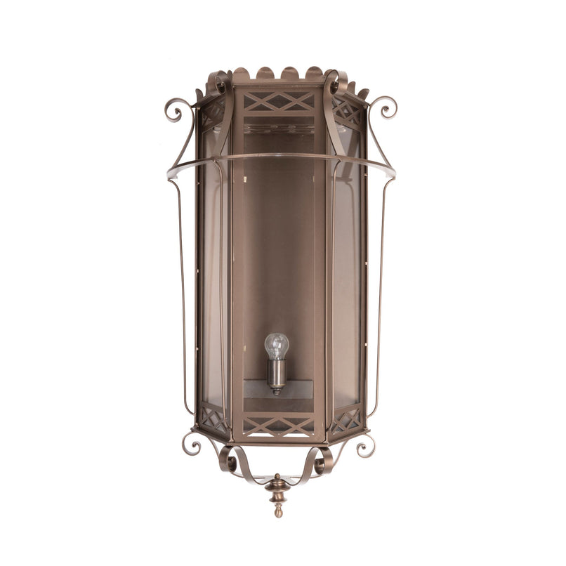 Eden large iron wall light lantern