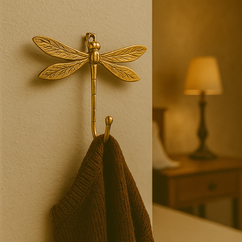 Fauna brass dragonfly hook
