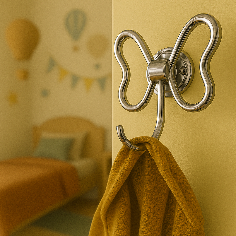 Kindergarten brass ribbon hook