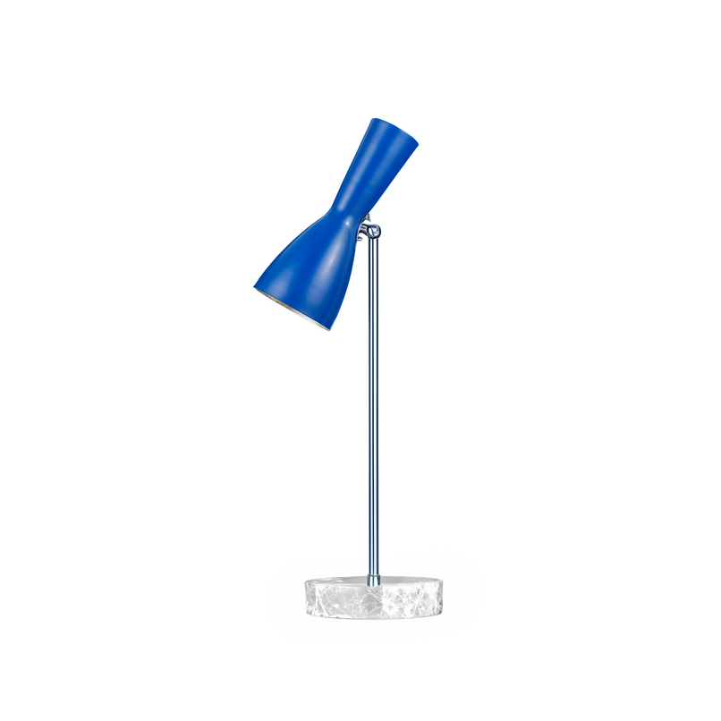 Wormhole genzian blue brass table floor lamp