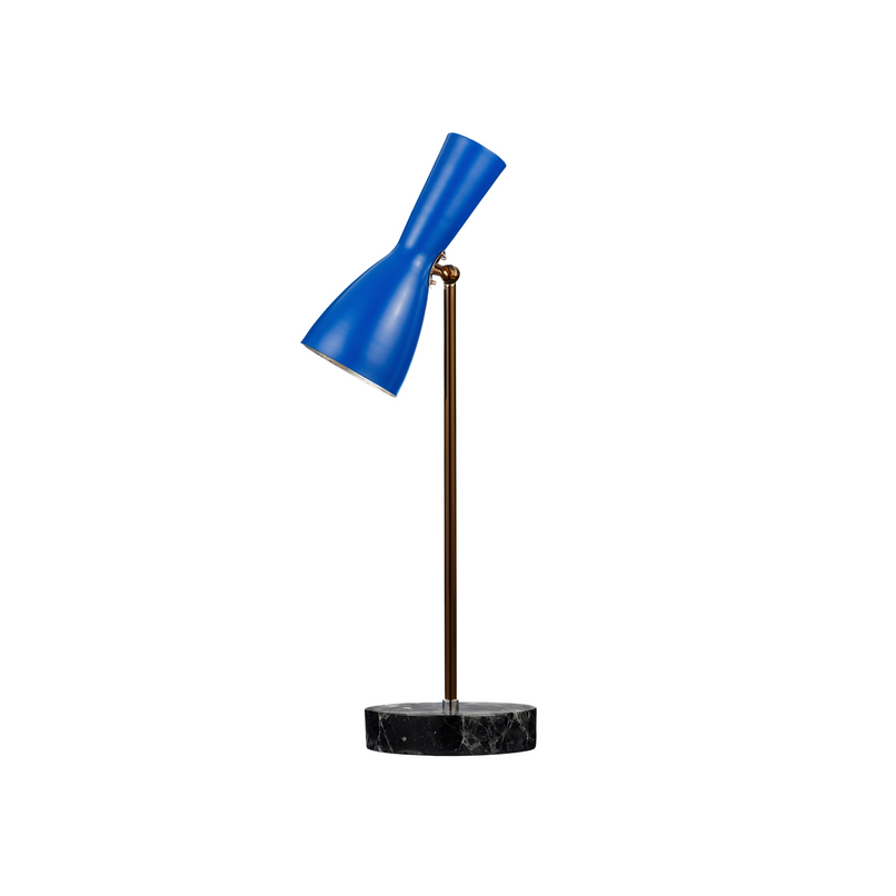 Wormhole genzian blue brass table floor lamp