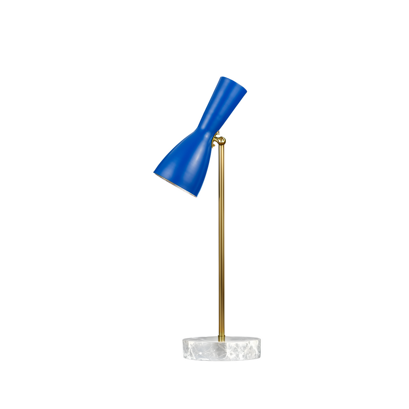 Wormhole genzian blue brass table floor lamp