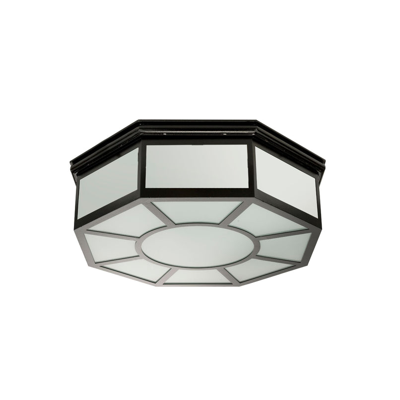 Geometria octagonal brass ceiling light