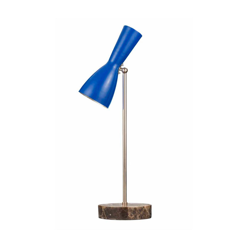 Wormhole genzian blue brass table floor lamp