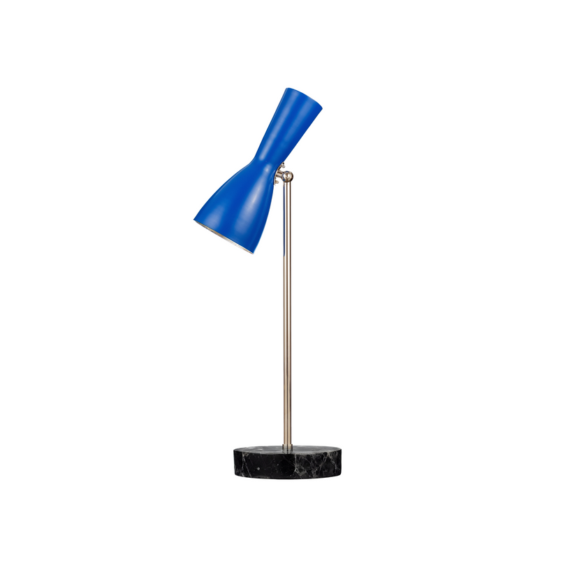 Wormhole genzian blue brass table floor lamp