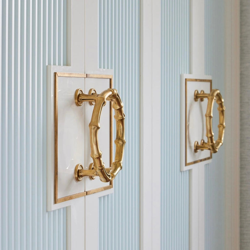 Bamboo brass knots semicircular knob