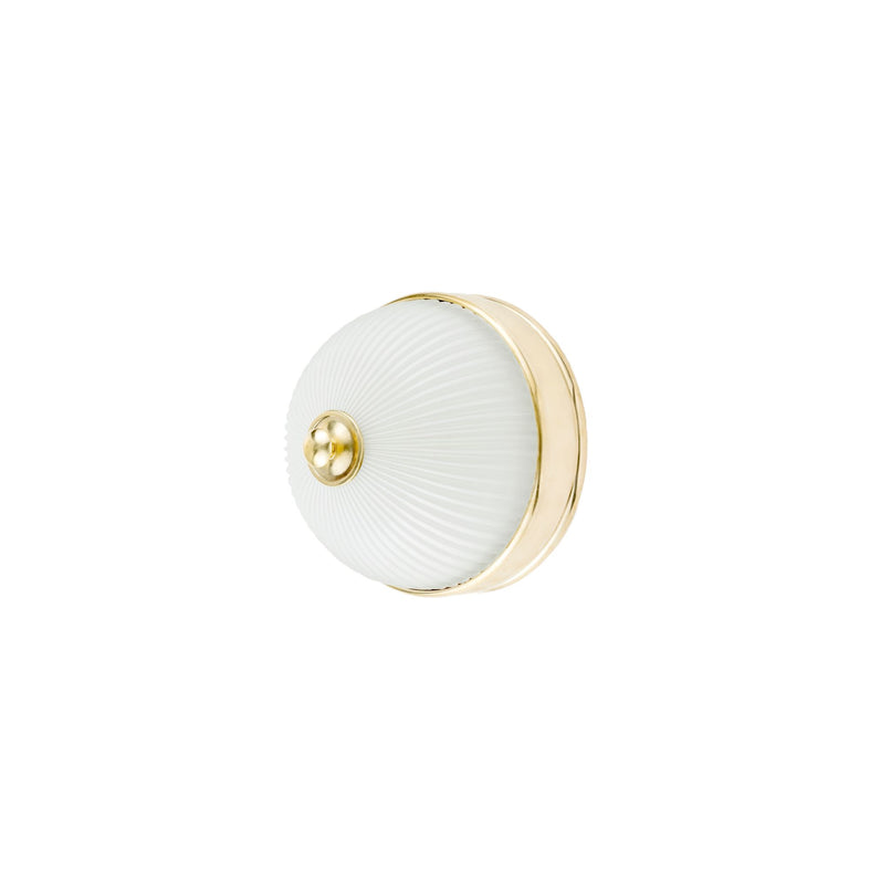 Novecento brass round ceiling light