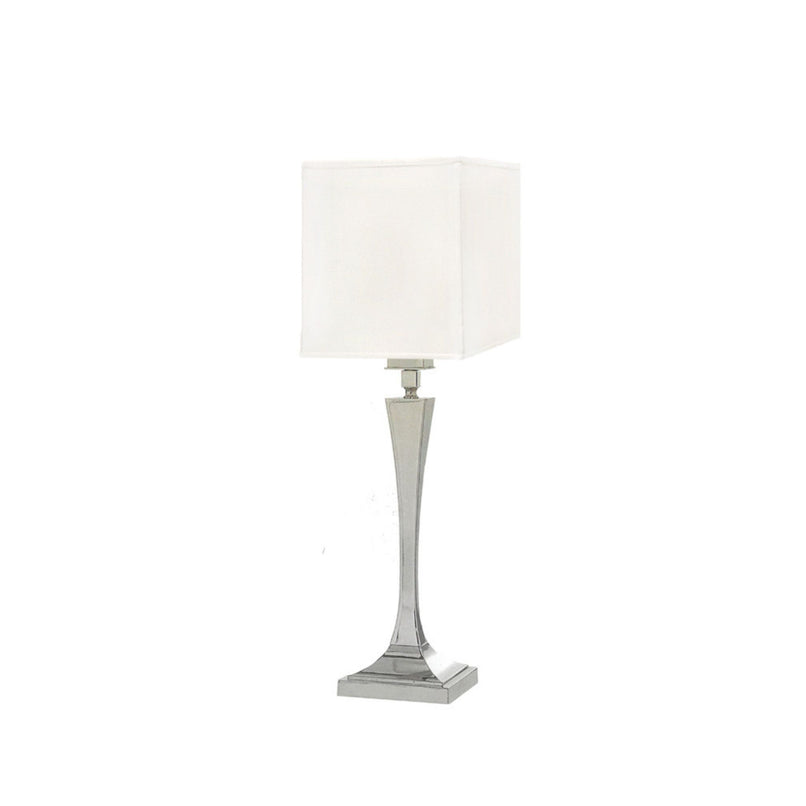 Novecento square base table lamp with glass elements