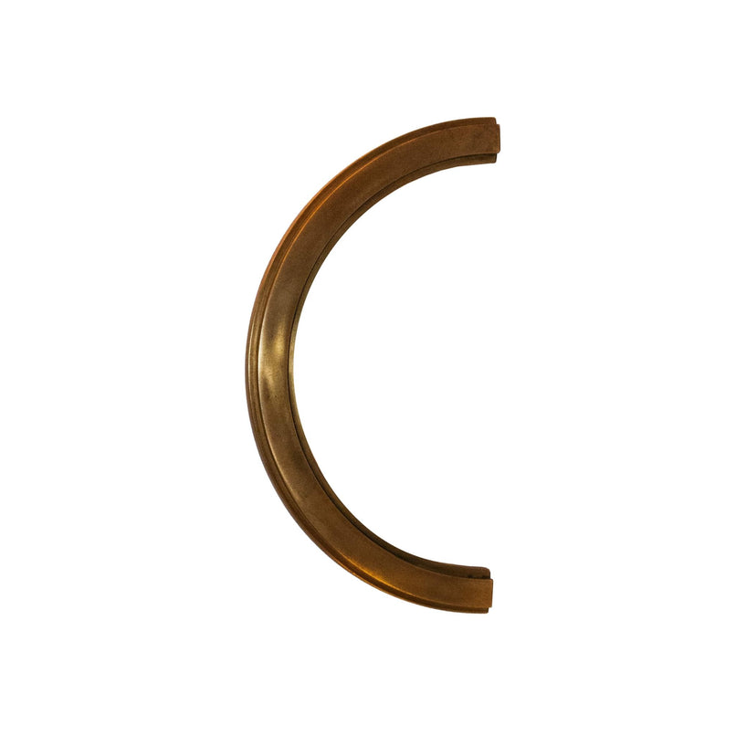 Contemporanea brass semicircular knob