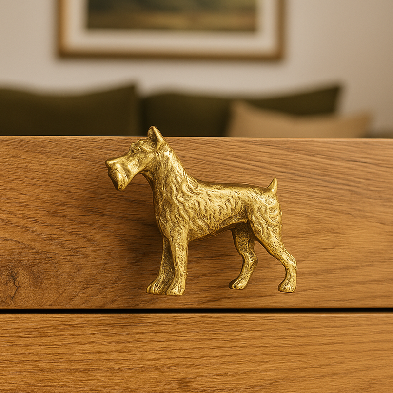 Terrier brass knob