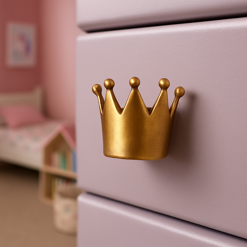 Kindergarten brass crown knob