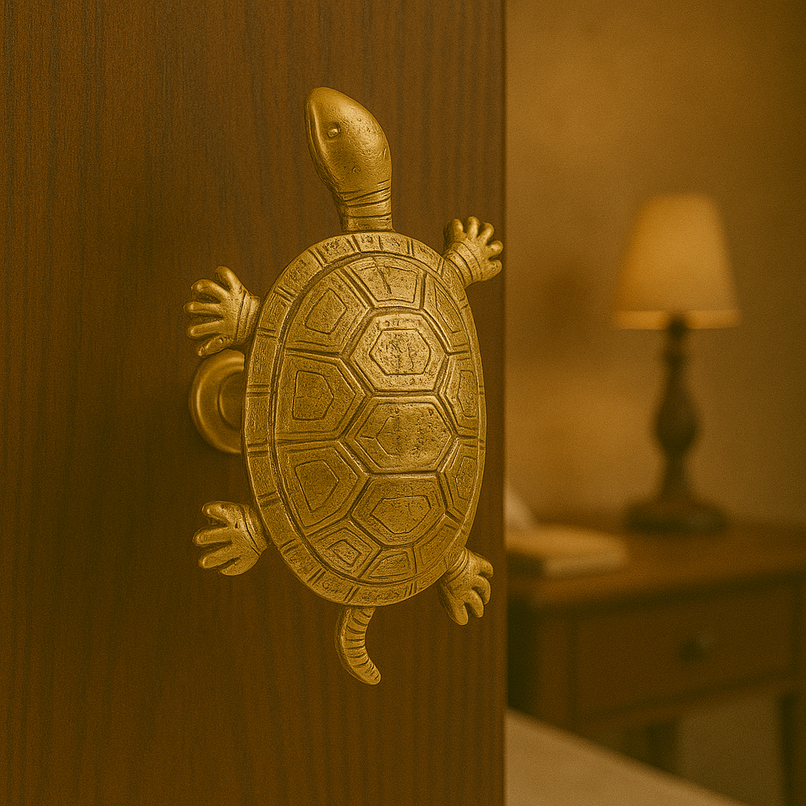 Fauna brass walking turtle