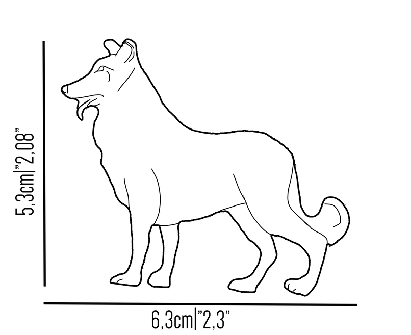 Belgian Shepherd brass knob