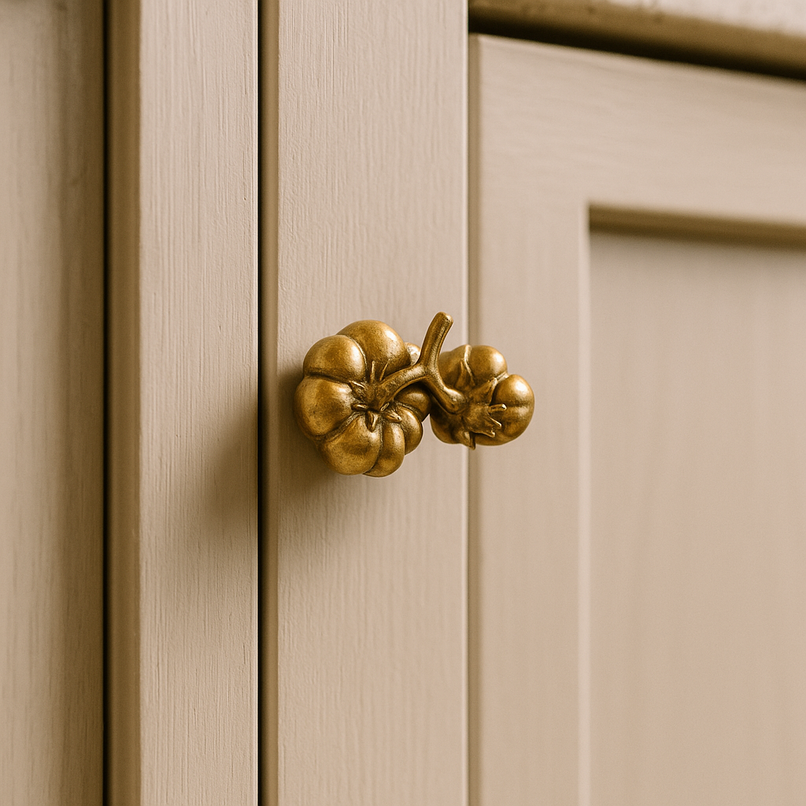 Orto brass pumpkins knob