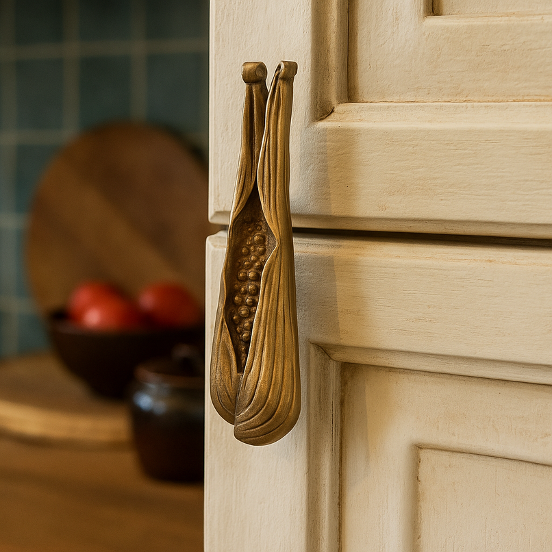 Orto brass corn cob knob