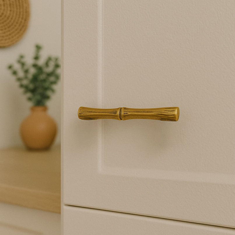 Bamboo brass knots small knob