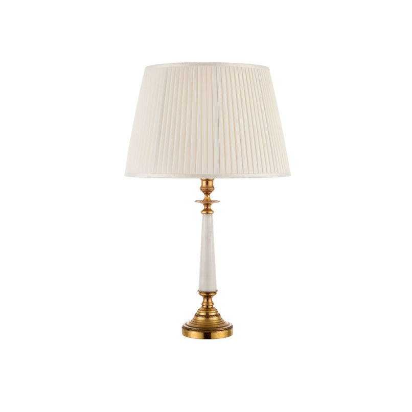 Palmira table lamp with marble stem