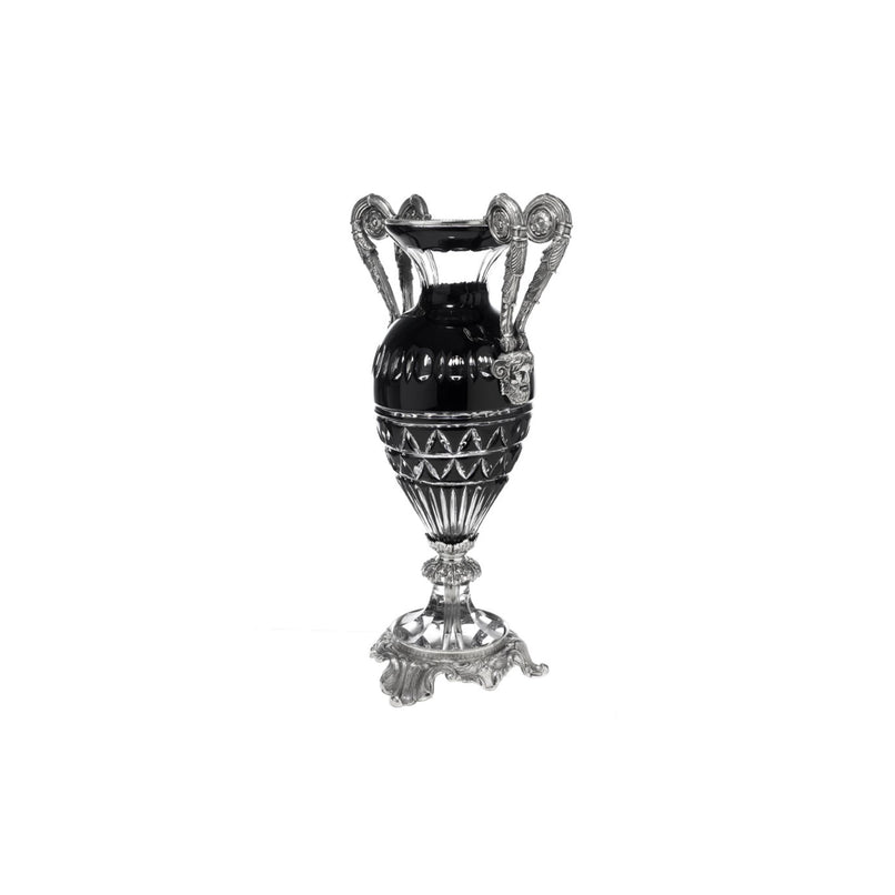 Reggia black and clear crystal anphora