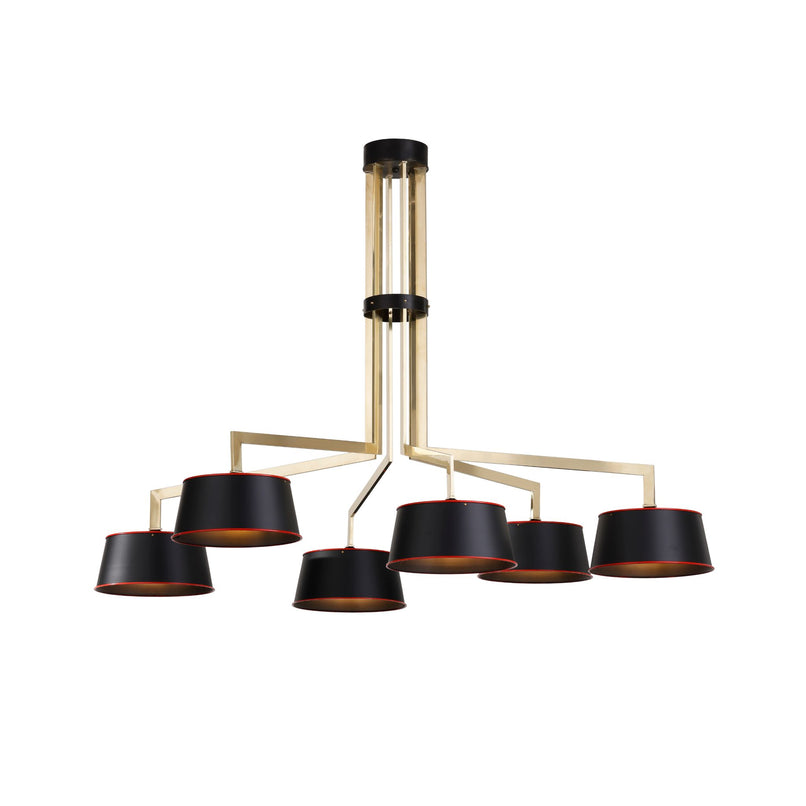 Sottovoce chandelier with horizontal composition