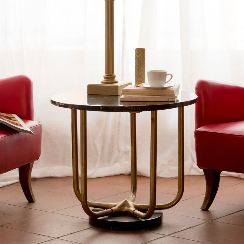 Urban star small brass side table