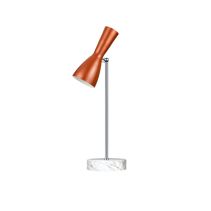 Wormhole orange brass table lamp