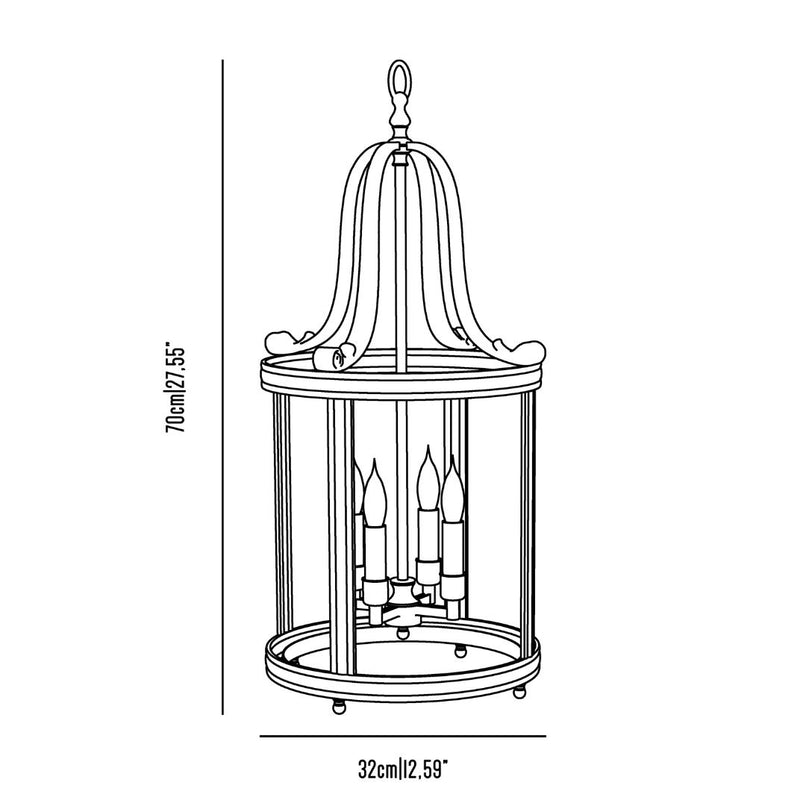 Eden chiocciola hanging lantern