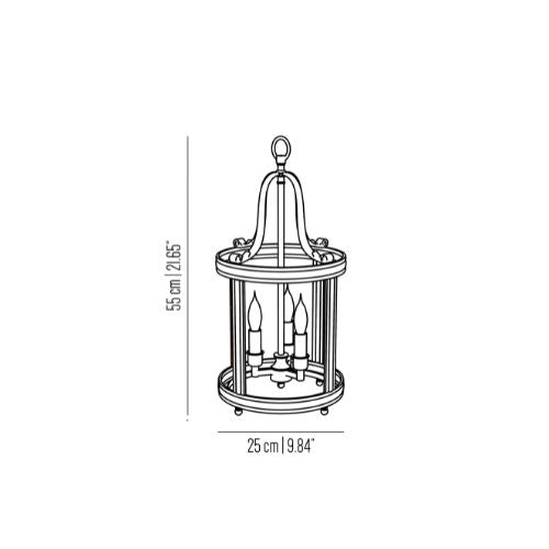 Eden chiocciola hanging lantern