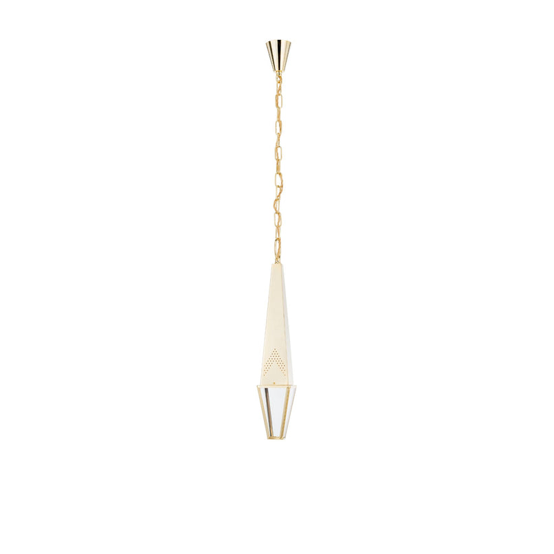 Geometria Amarcord glass and brass suspension