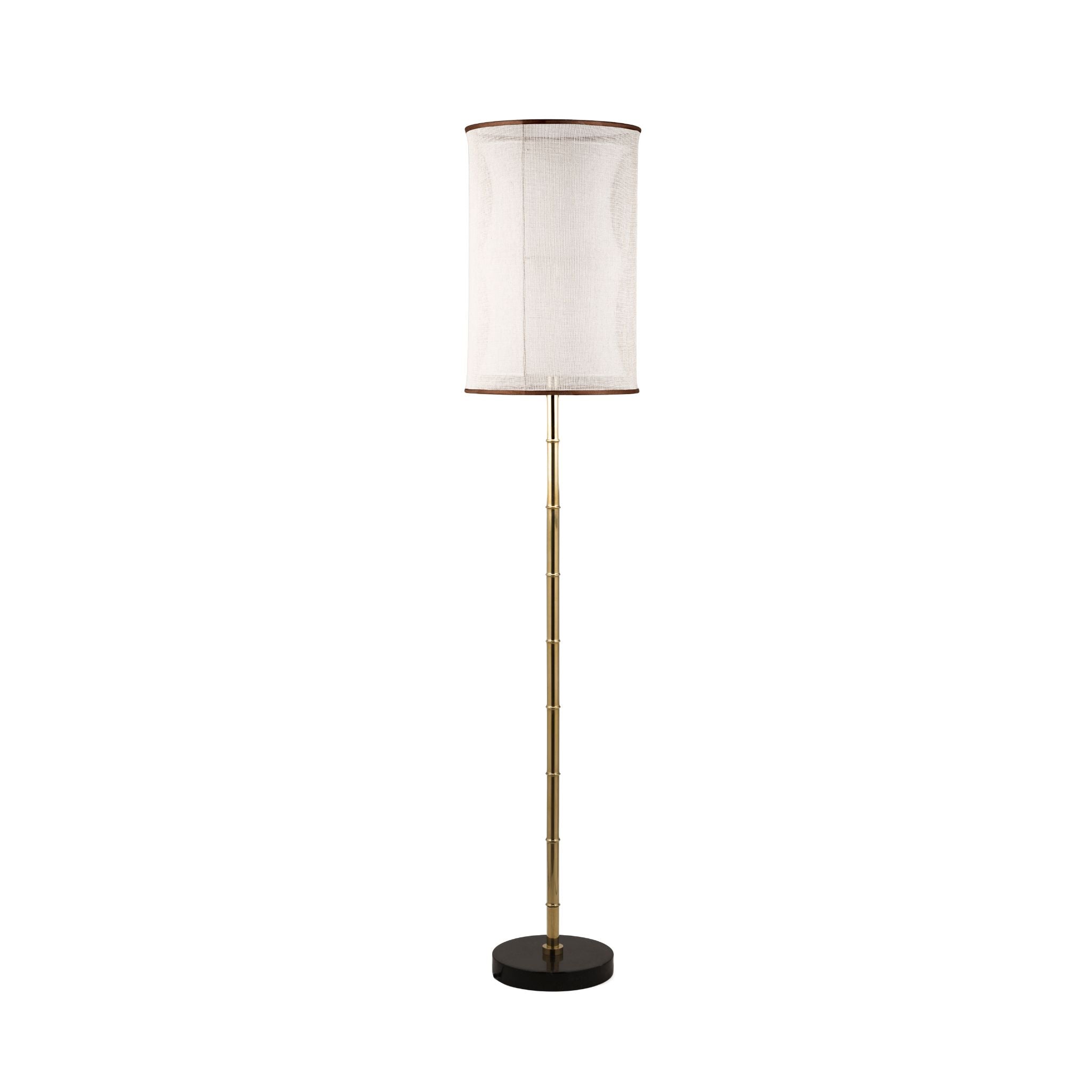 Lampada da terra in ottone Bamboo - ilbronzetto