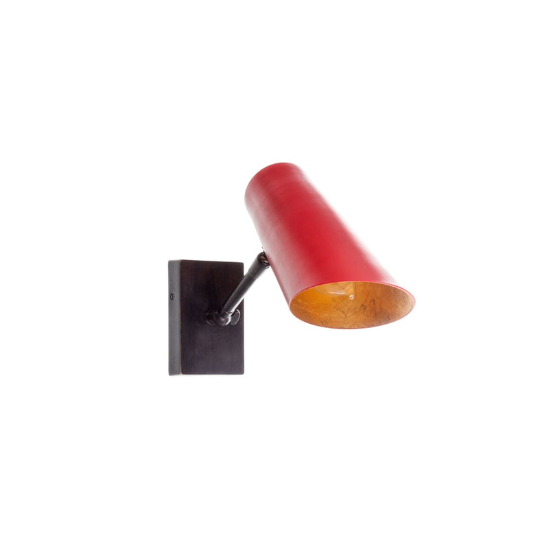 Blossom camelia brass wall light with jointed arm - ilbronzetto