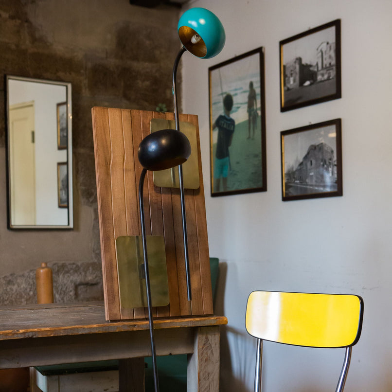 Blossom turquoise tulip wall light - ilbronzetto