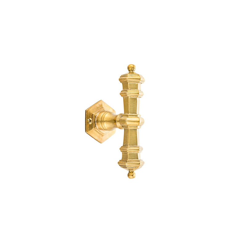 Brera brass polygonal window handle - ilbronzetto