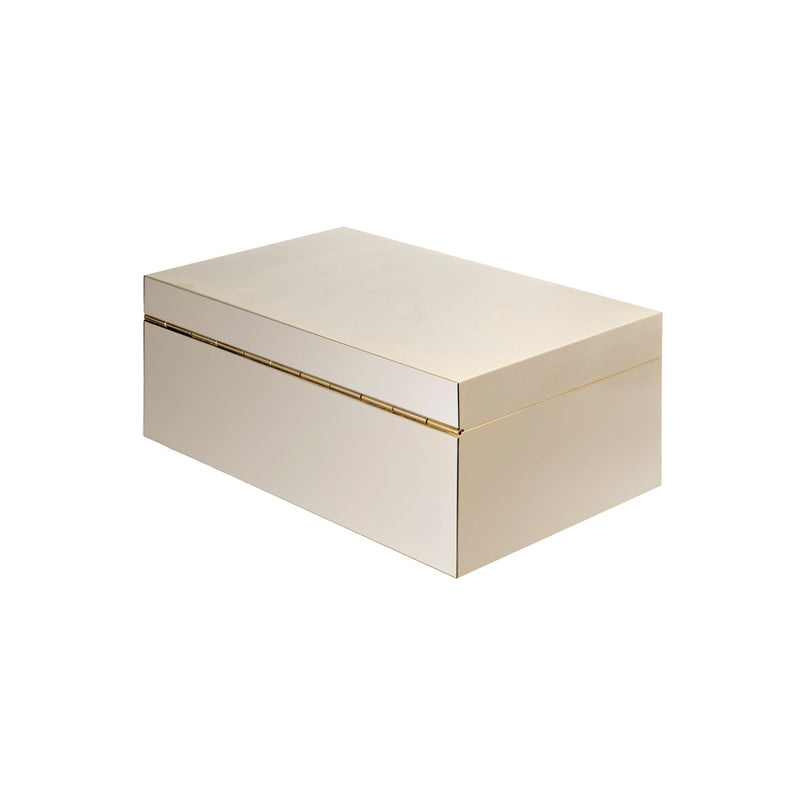 Brucaliffo brass cigar box with wooden interior - ilbronzetto