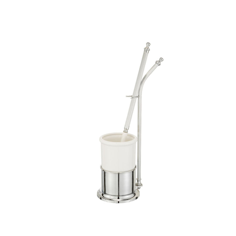 Ceramic and brass toilet brush holder - ilbronzetto
